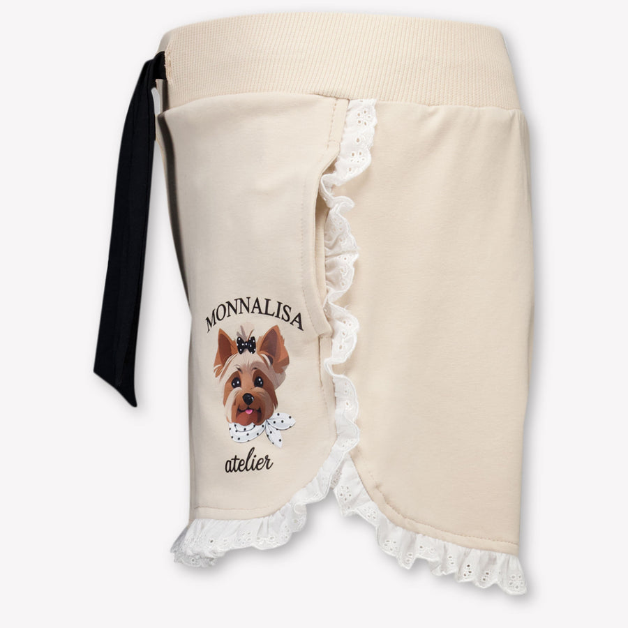 MonnaLisa Kids Girls Shorts In Beige