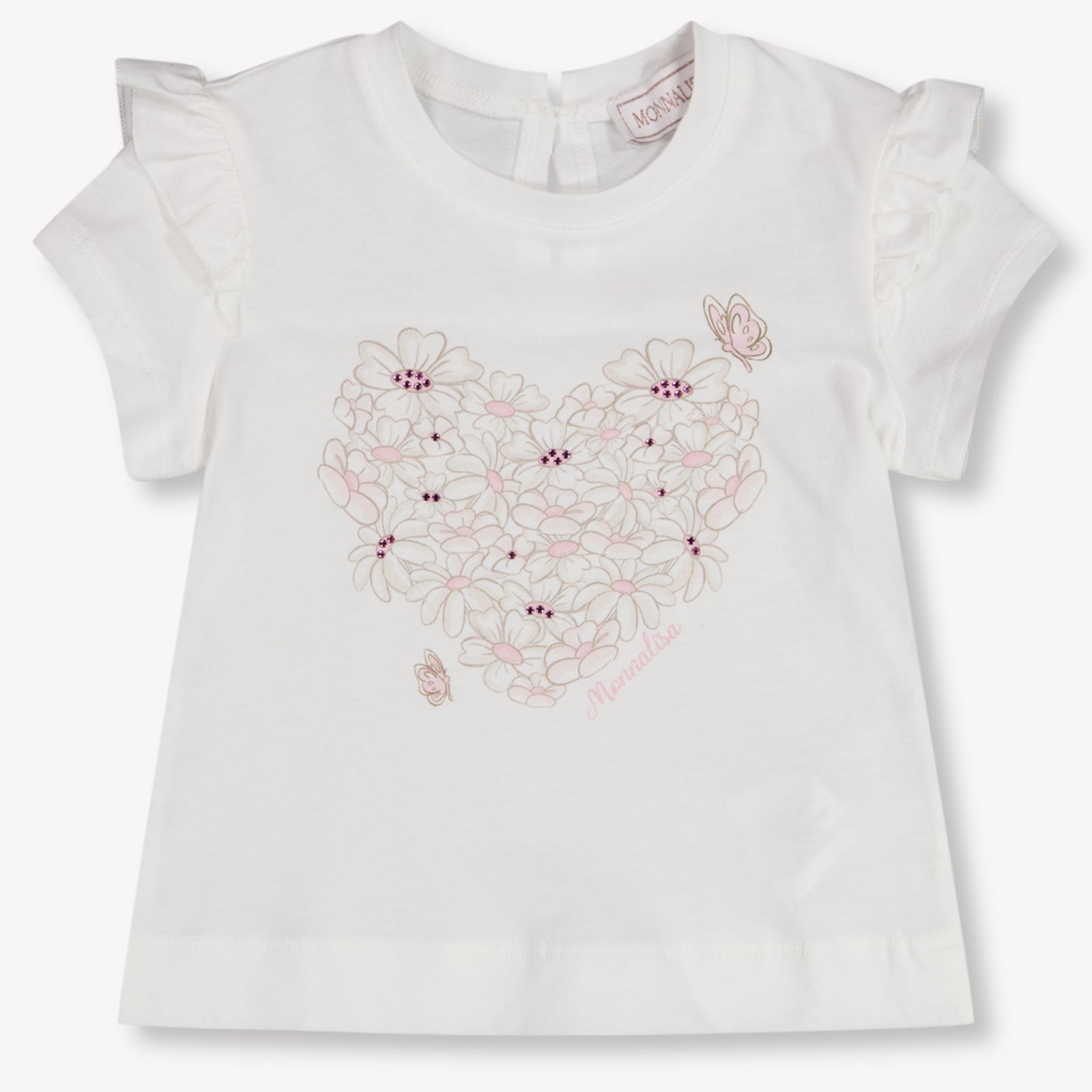 MonnaLisa Baby Meisjes T-Shirt In Off White