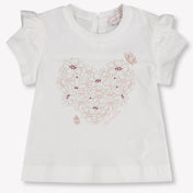 MonnaLisa Baby Meisjes T-Shirt In Off White