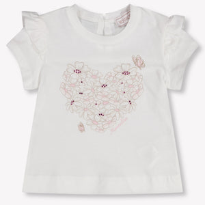 MonnaLisa Baby Girls T-Shirt In OffWhite
