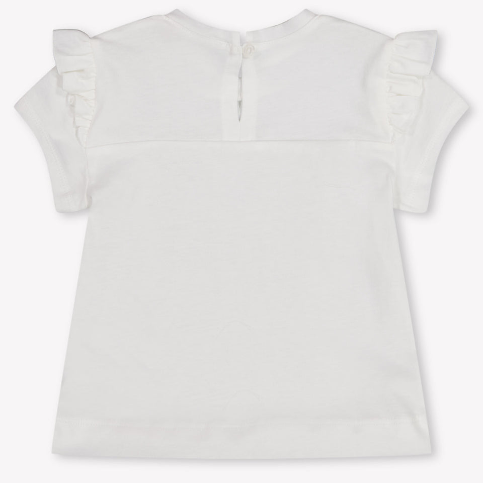 MonnaLisa Baby Meisjes T-Shirt In Off White