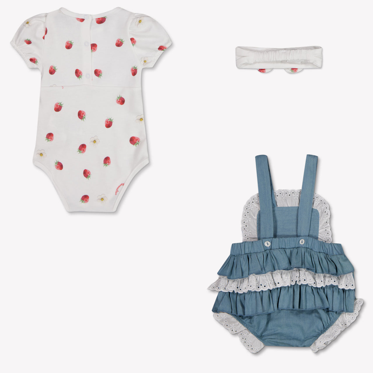 MonnaLisa Baby Girls Playsuit In Jeans