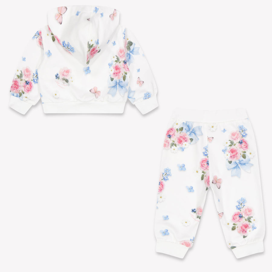 MonnaLisa Baby Girls Jogging suit In White