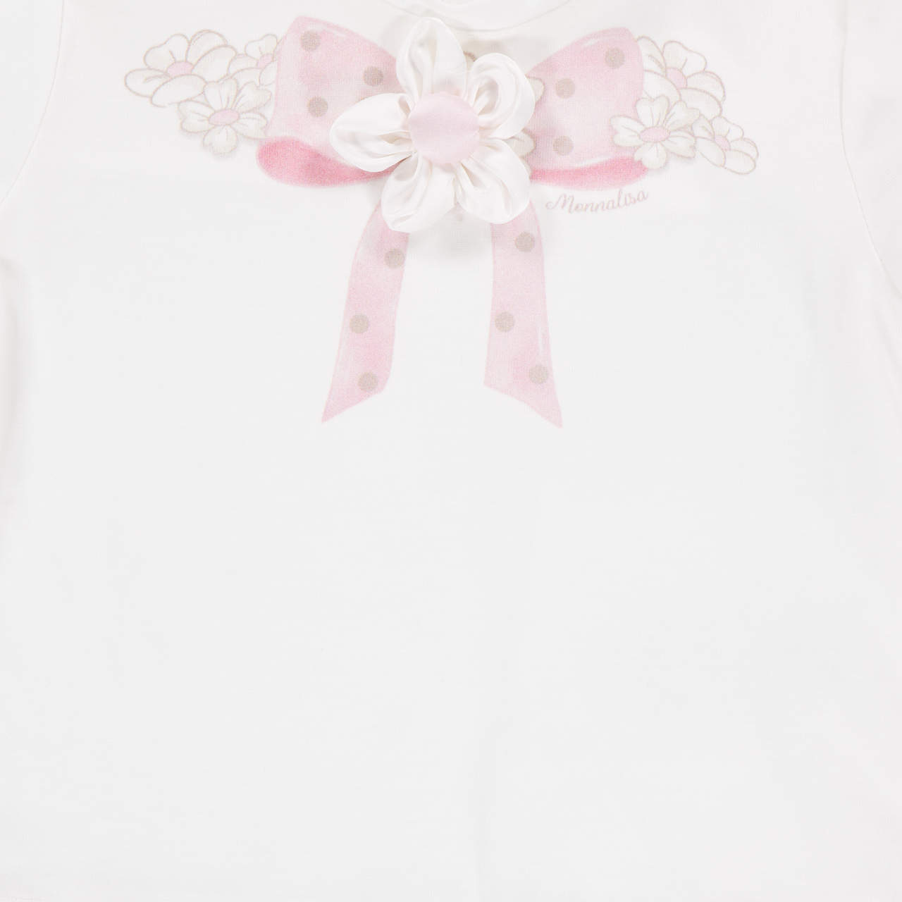 MonnaLisa Baby Girls T-Shirt In OffWhite