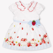 MonnaLisa Baby Girls Dress In White