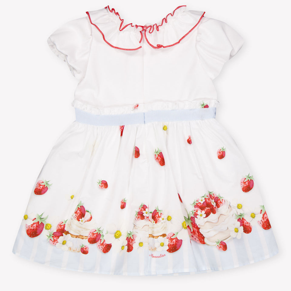 MonnaLisa Baby Girls Dress In White