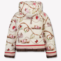 MonnaLisa Girls Winter Jacket in Ecru