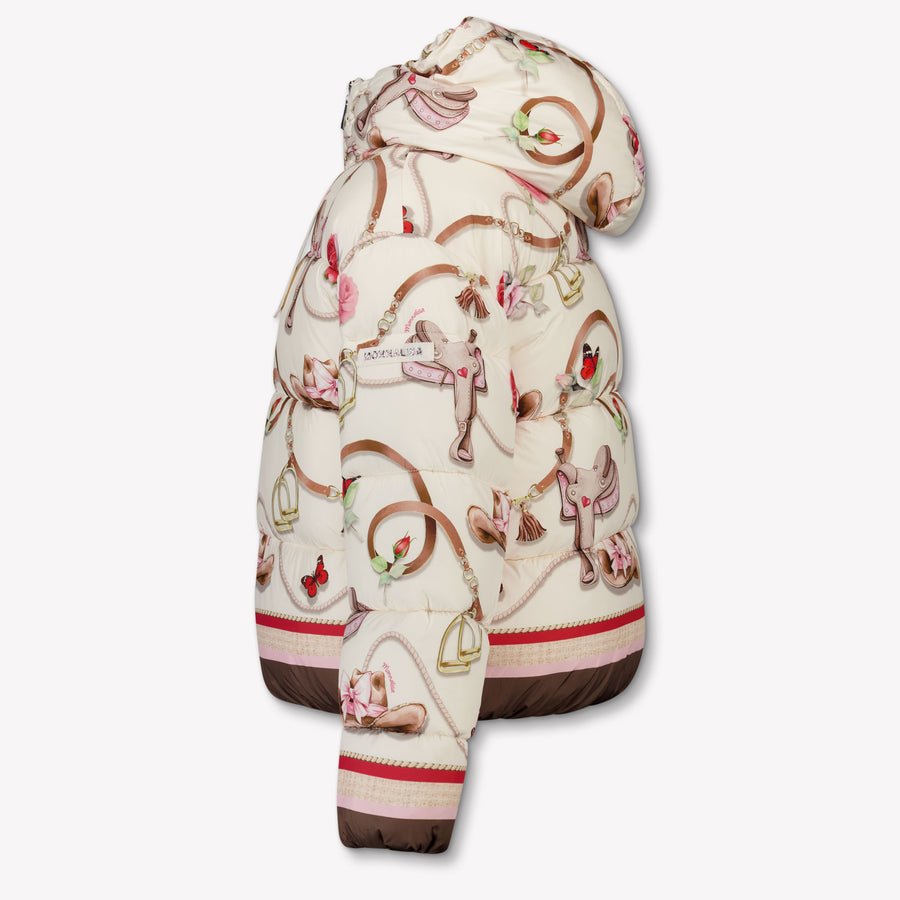 MonnaLisa Girls Winter Jacket in Ecru