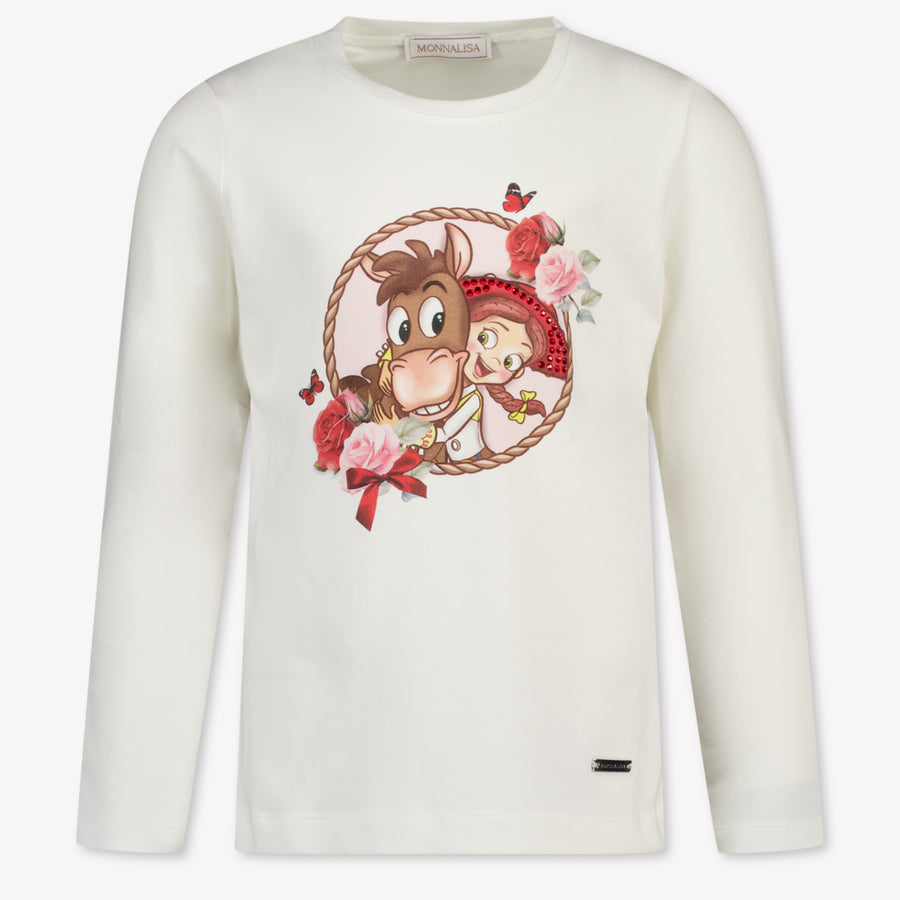 MonnaLisa Girls T-Shirt in Off-White