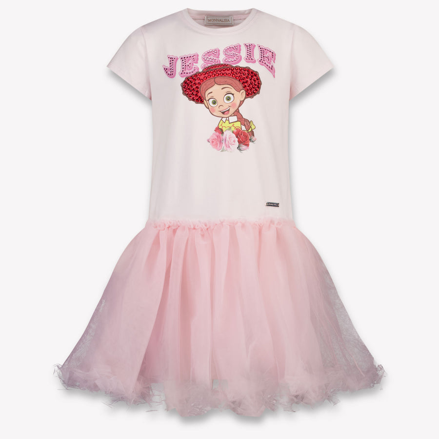 MonnaLisa Girls Dress in Light Pink