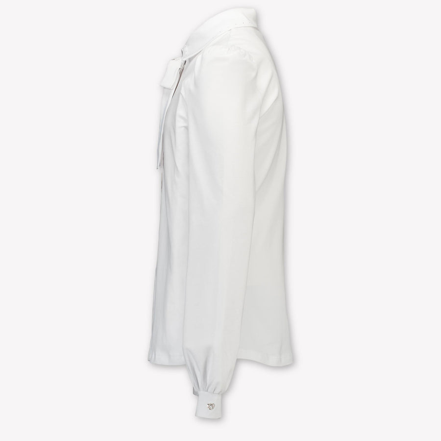 MonnaLisa Kinder Meisjes Blouse In Wit