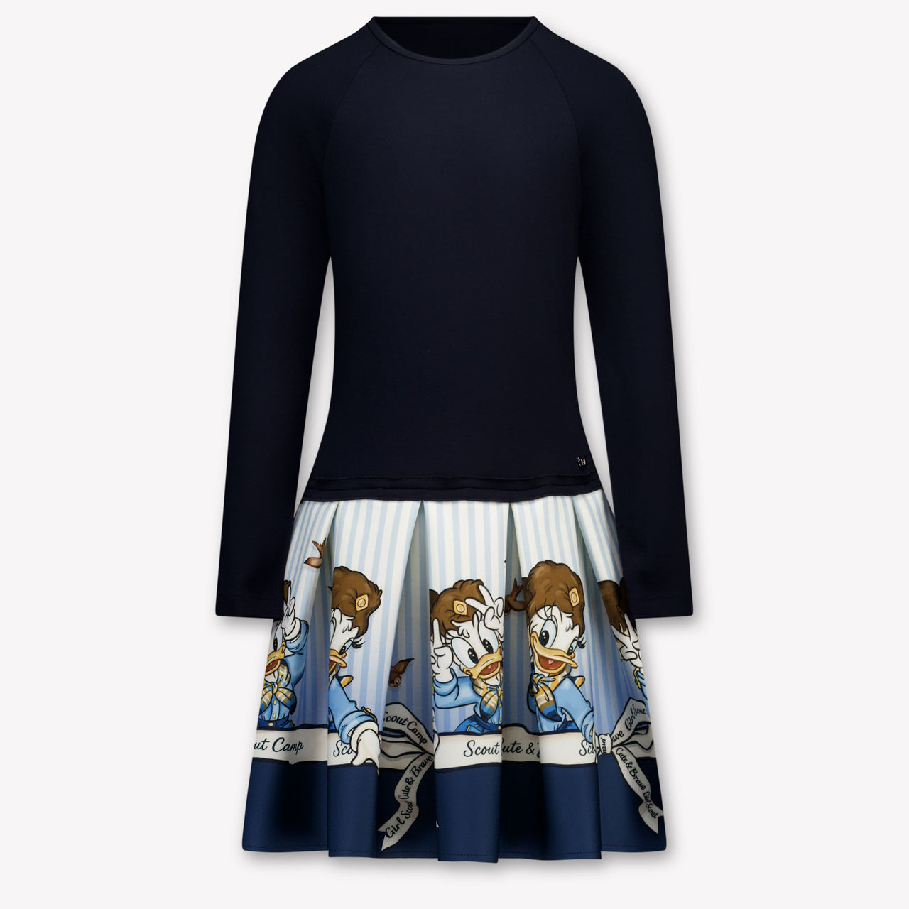 MonnaLisa Kinder Meisjes Jurk In Navy