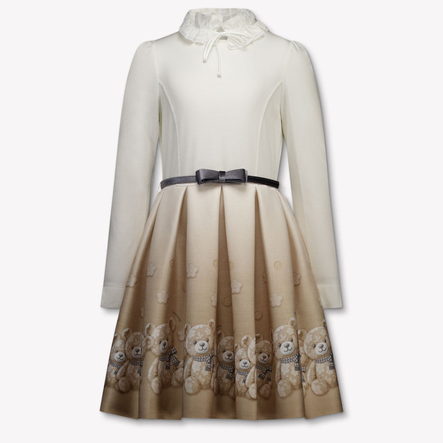 MonnaLisa Girls Dress in Light Beige