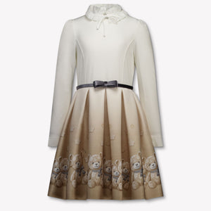 MonnaLisa Girls Dress in Light Beige