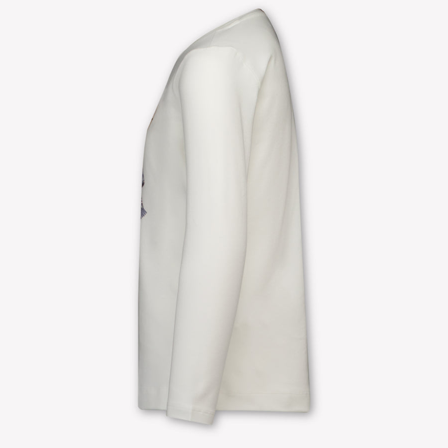 MonnaLisa Kinder Meisjes T-Shirt In Off White