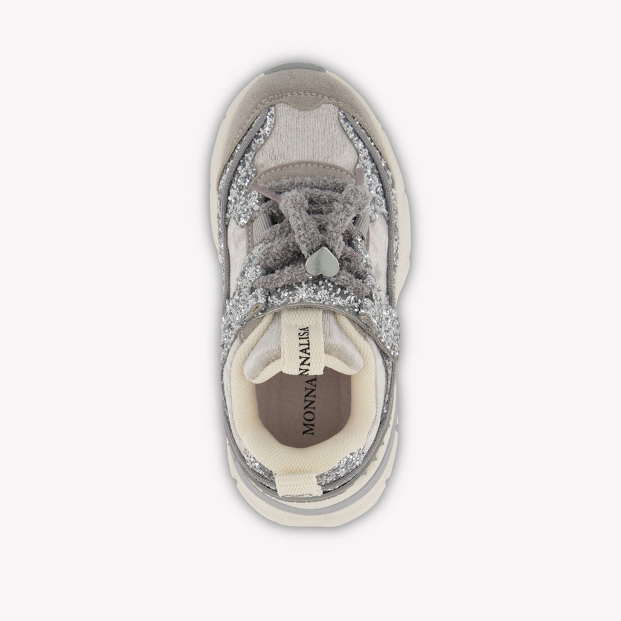MonnaLisa Girls Sneakers In Silver