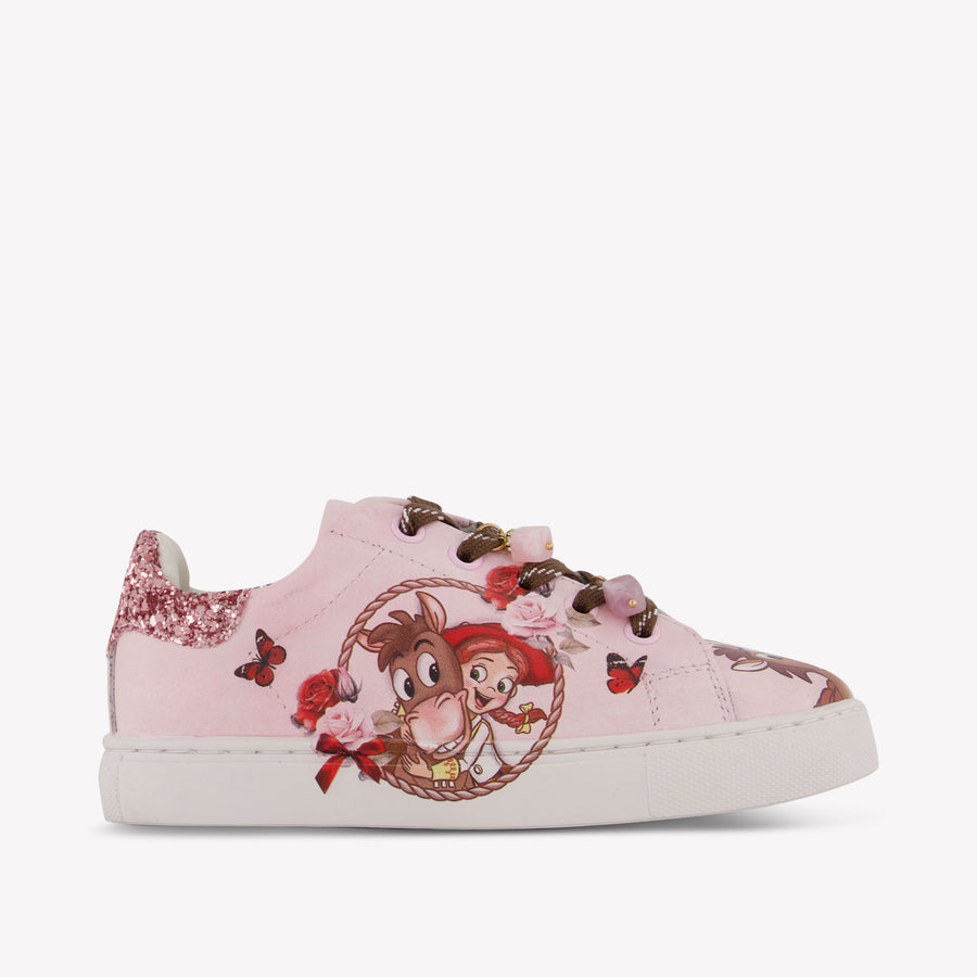 MonnaLisa Girls Sneakers in Light Pink