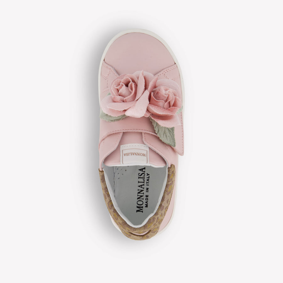 MonnaLisa Girls Sneakers In Light Pink