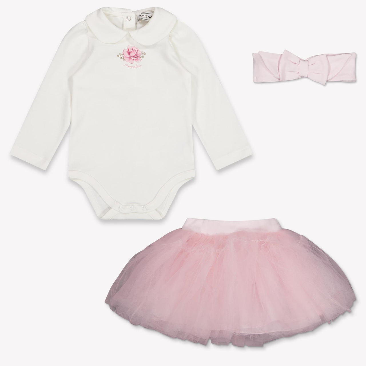 MonnaLisa Baby Girls Playsuit In Light Pink