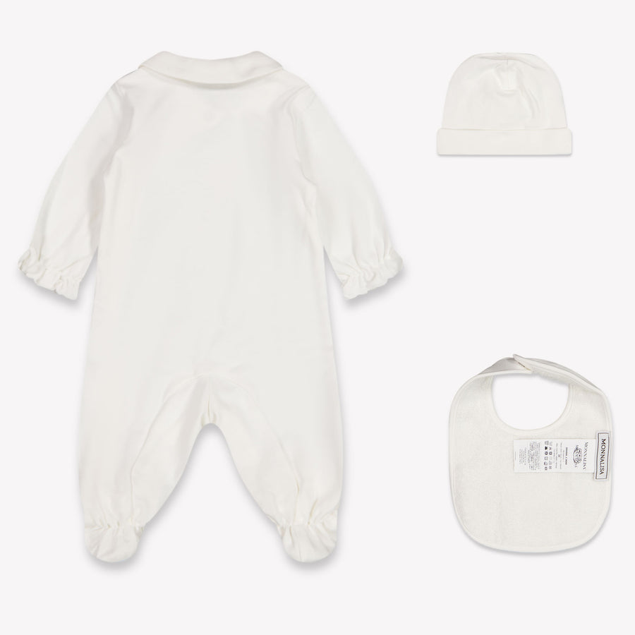 MonnaLisa Baby Girls Playsuit In OffWhite