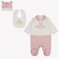MonnaLisa Baby Girls Playsuit In Light Pink