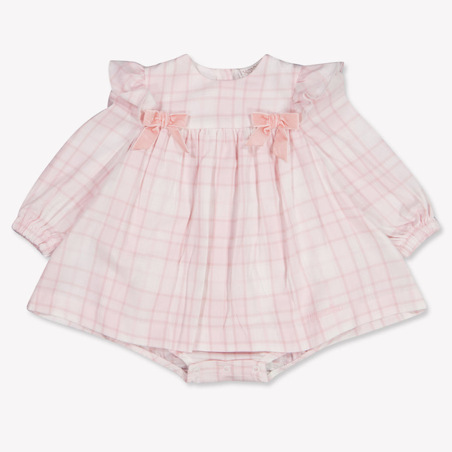 MonnaLisa Baby Girls Dress in Light Pink