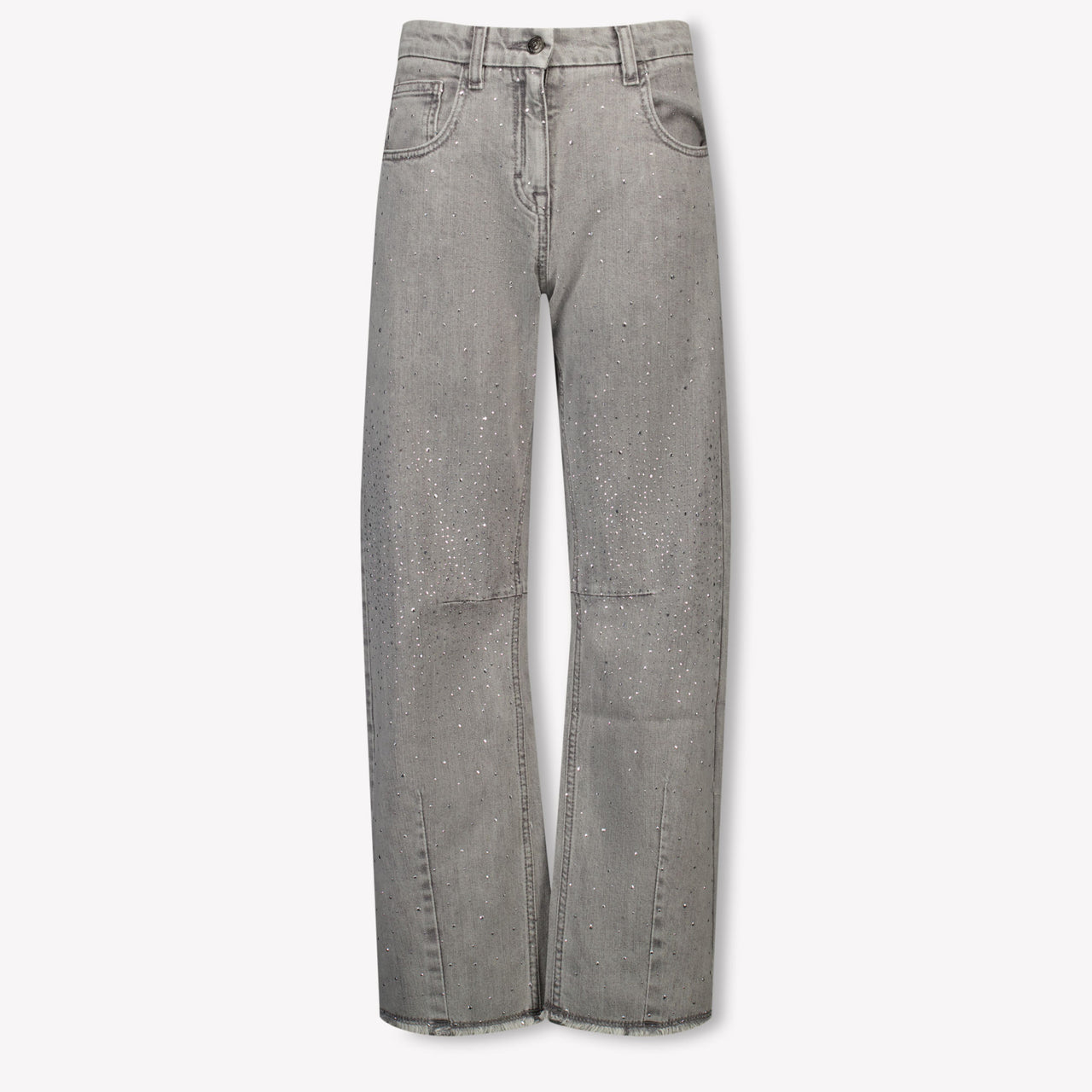 MonnaLisa Kids Girls Jeans In Light Gray