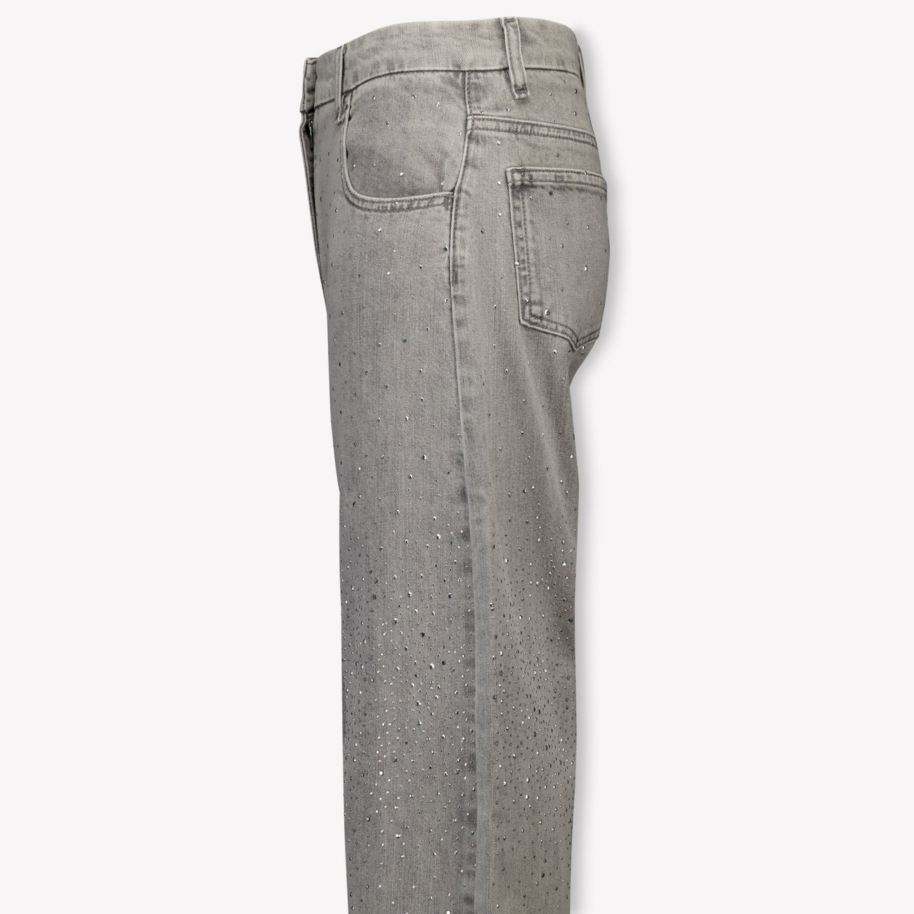 MonnaLisa Kids Girls Jeans In Light Gray