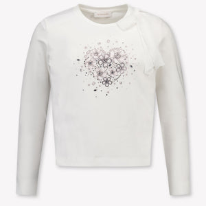 MonnaLisa Kinder Meisjes T-Shirt In Off White