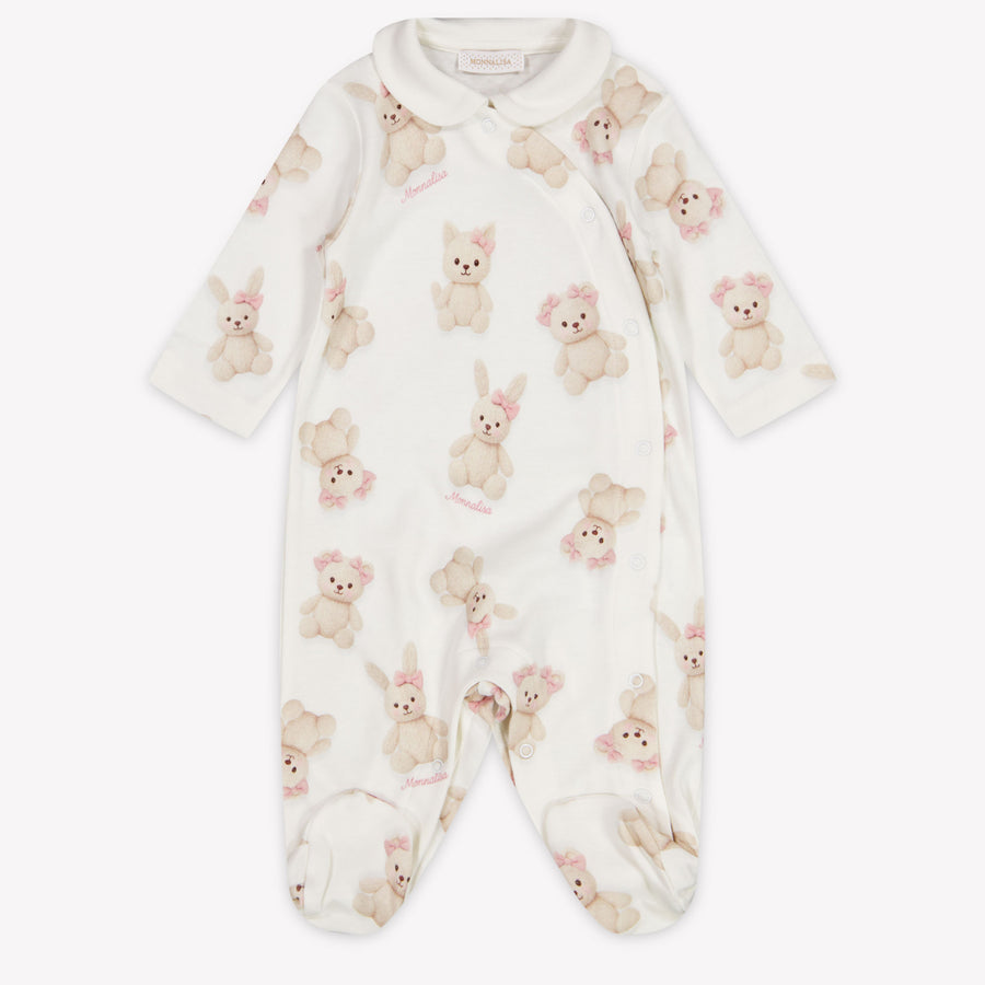 MonnaLisa Baby Meisjes Boxpakje In Off White