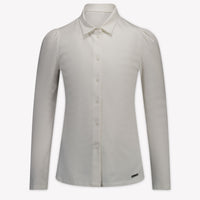 MonnaLisa Kinder Meisjes Blouse In Off White