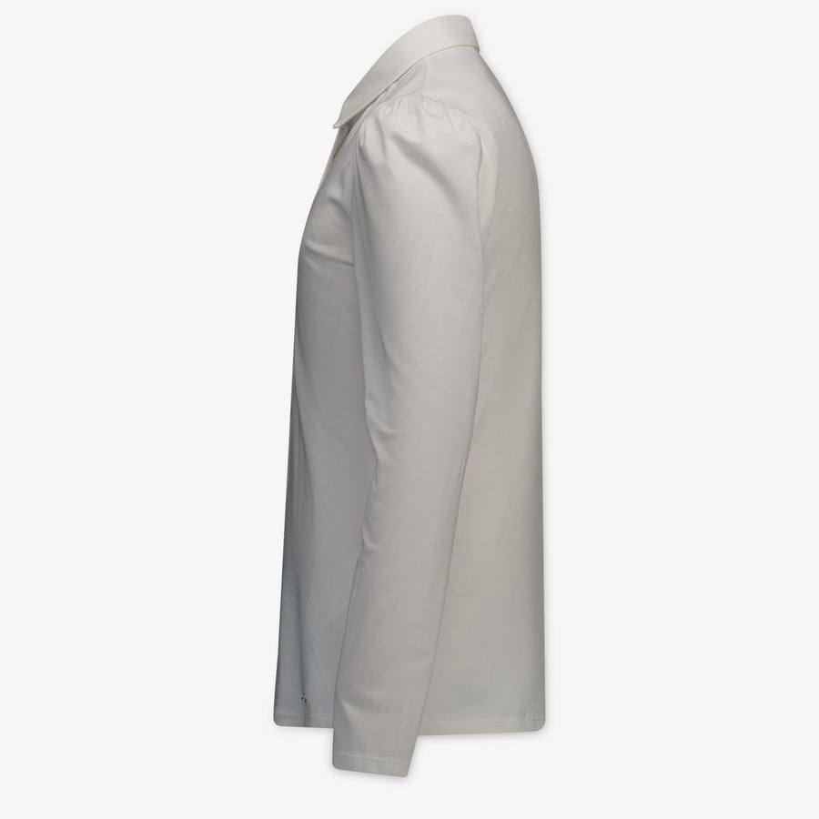 MonnaLisa Kinder Meisjes Blouse In Off White