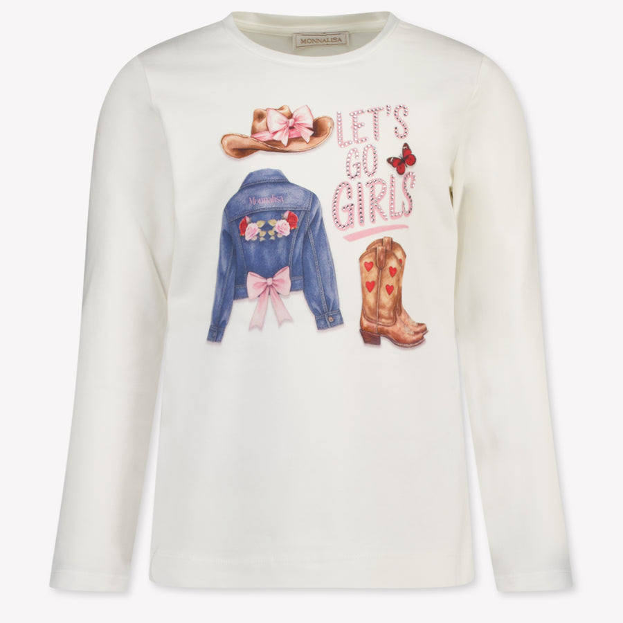 MonnaLisa Girls T-Shirt in Off-White
