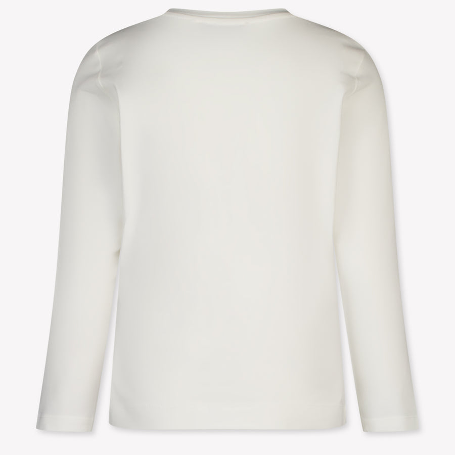 MonnaLisa Kinder Meisjes T-Shirt In Off White