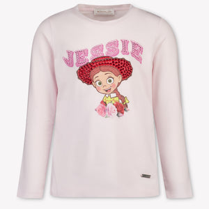 MonnaLisa Kinder Meisjes T-Shirt In Licht Roze