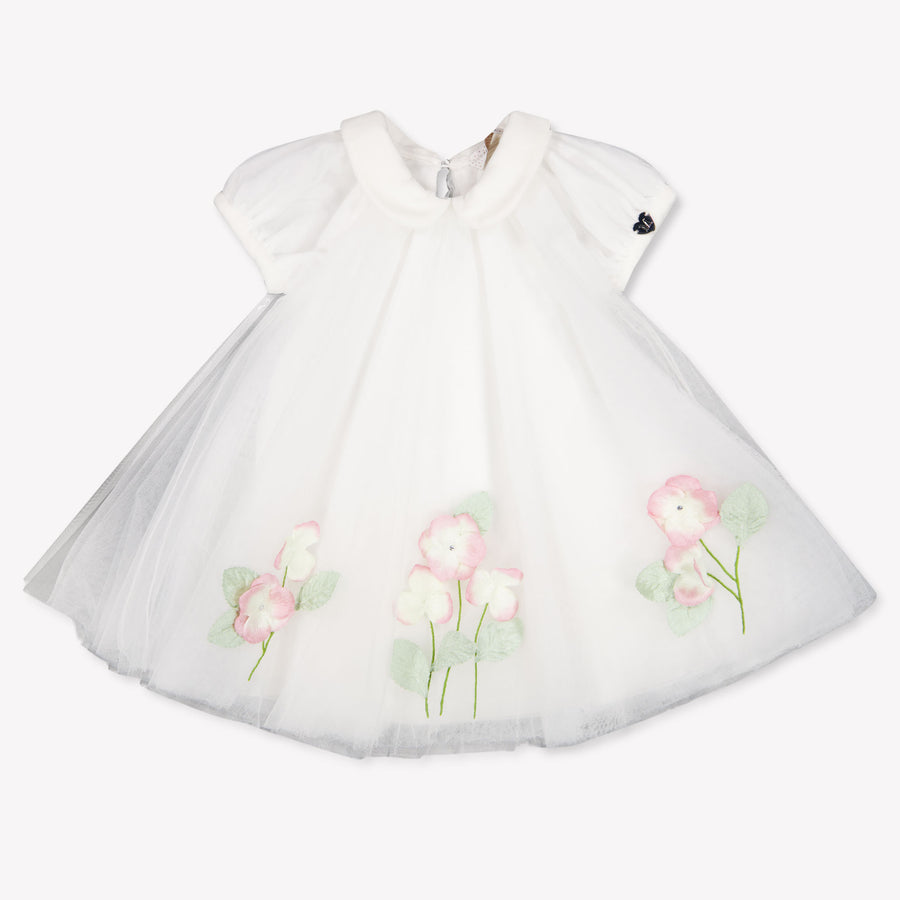 MonnaLisa Baby Girls Dress in Off-White