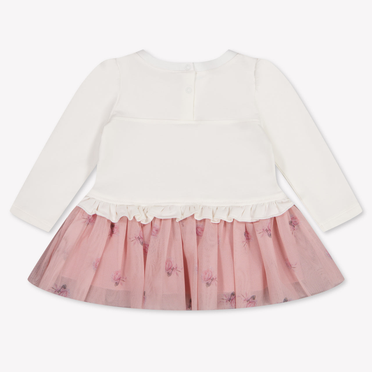 MonnaLisa Baby Meisjes Jurk In Off White