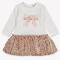 MonnaLisa Baby Girls Dress In OffWhite