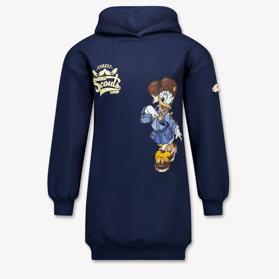 MonnaLisa Kids Girls Dress In Navy