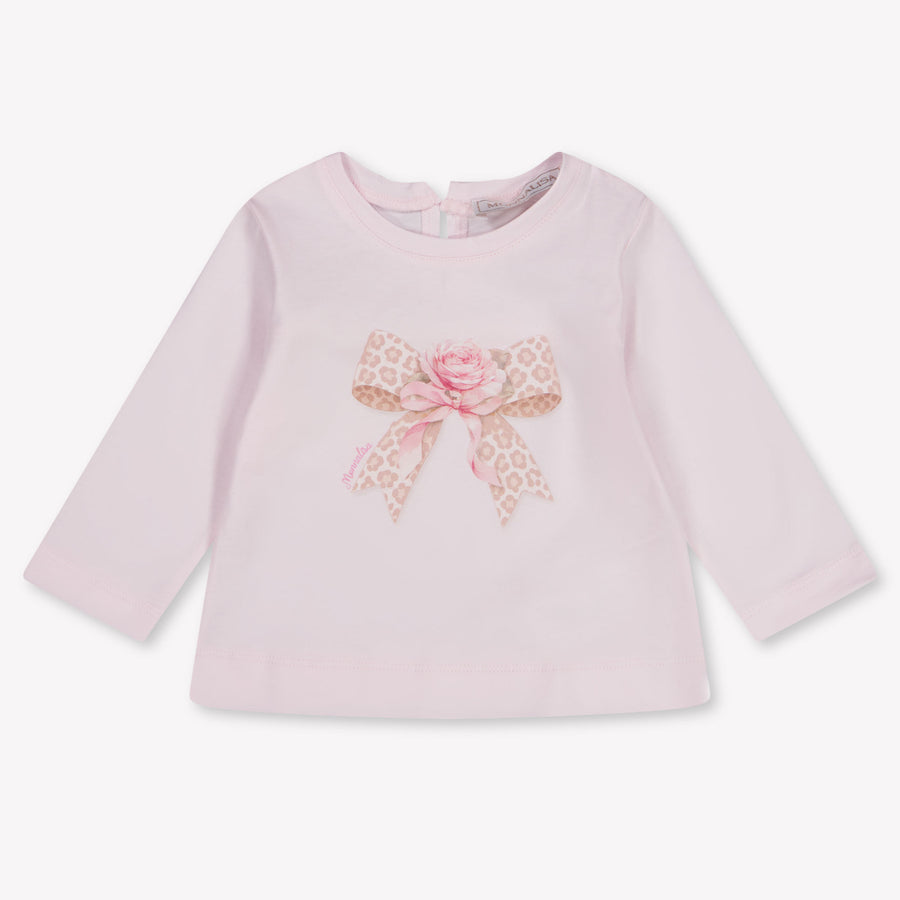 MonnaLisa Baby Girls T-Shirt In Light Pink