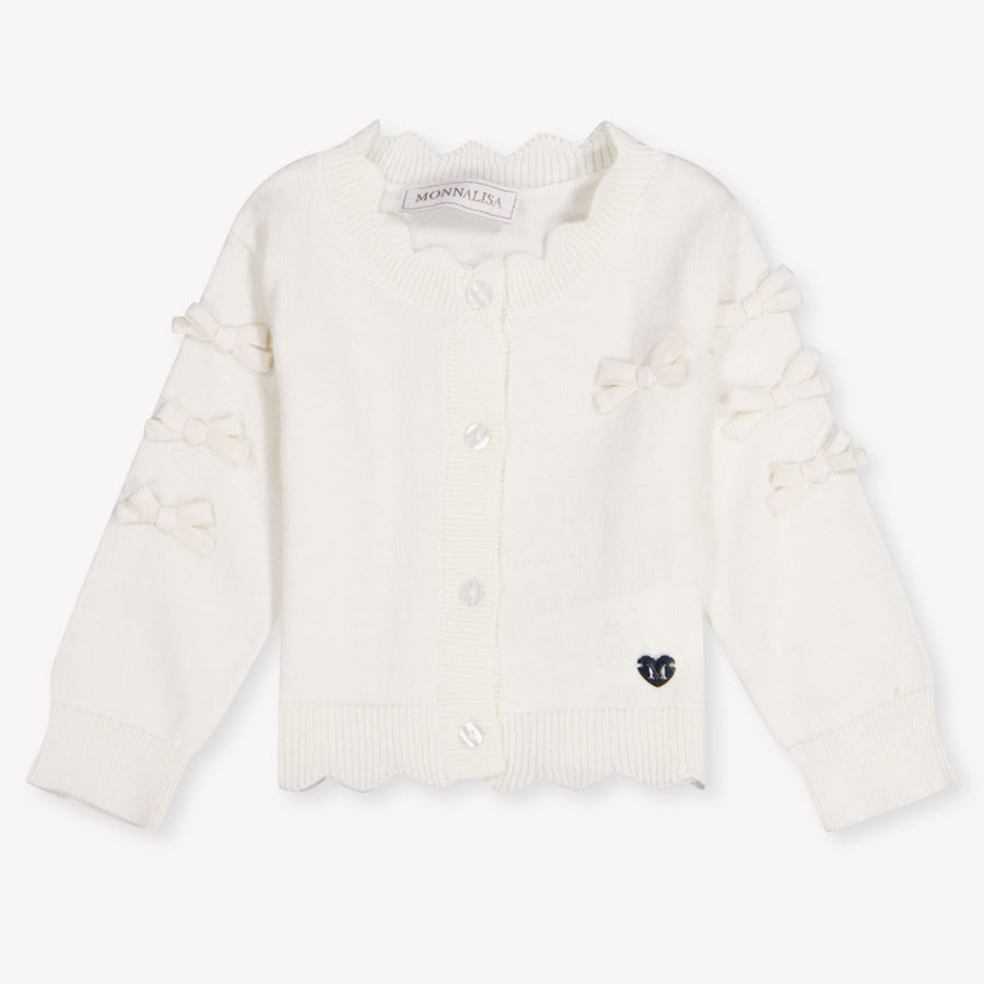 MonnaLisa Baby Meisjes Vest In Off White