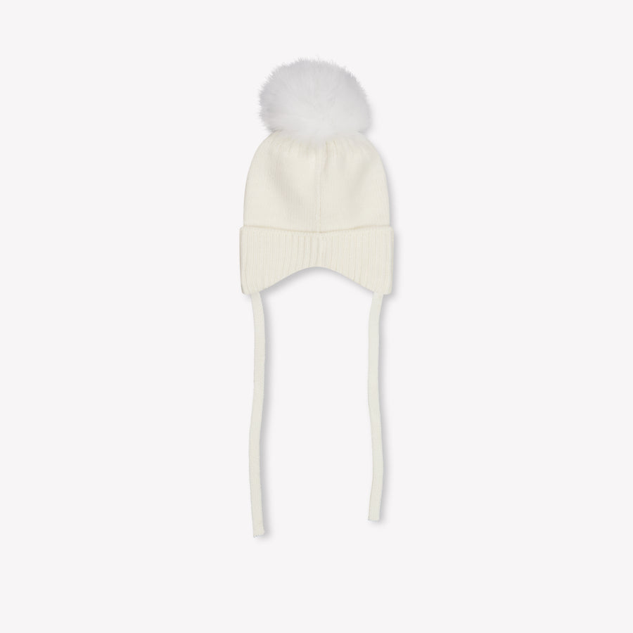 MonnaLisa Baby Meisjes Muts In Off White