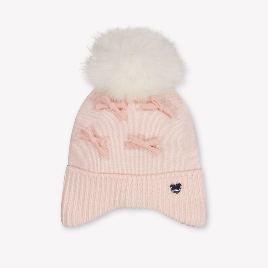 MonnaLisa Baby Girls Beanie in Light Pink