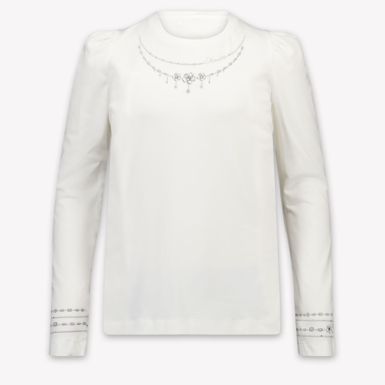 MonnaLisa Kinder Meisjes T-Shirt In Off White