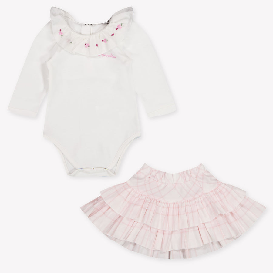 MonnaLisa Baby Girls Playsuit In Light Pink