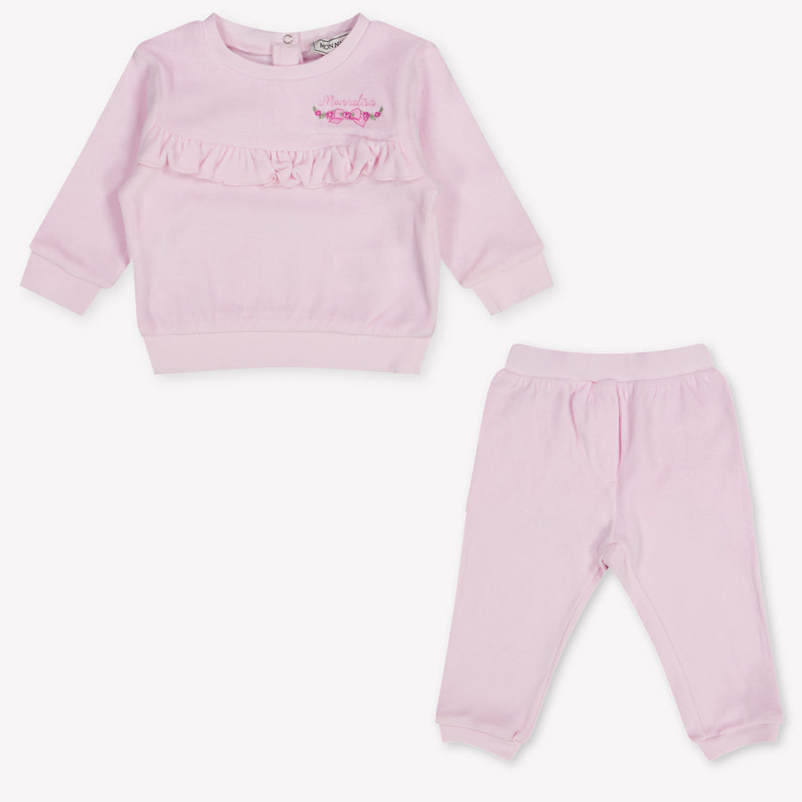 MonnaLisa Baby Girls Jogging suit In Light Pink