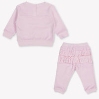 MonnaLisa Baby Girls Jogging suit In Light Pink