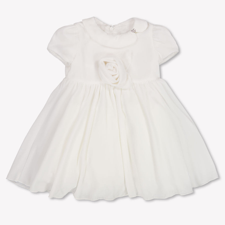 MonnaLisa Baby Girls Dress In OffWhite