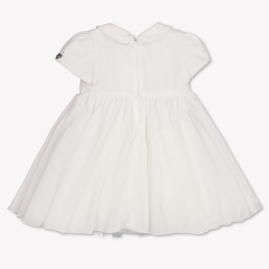 MonnaLisa Baby Girls Dress In OffWhite
