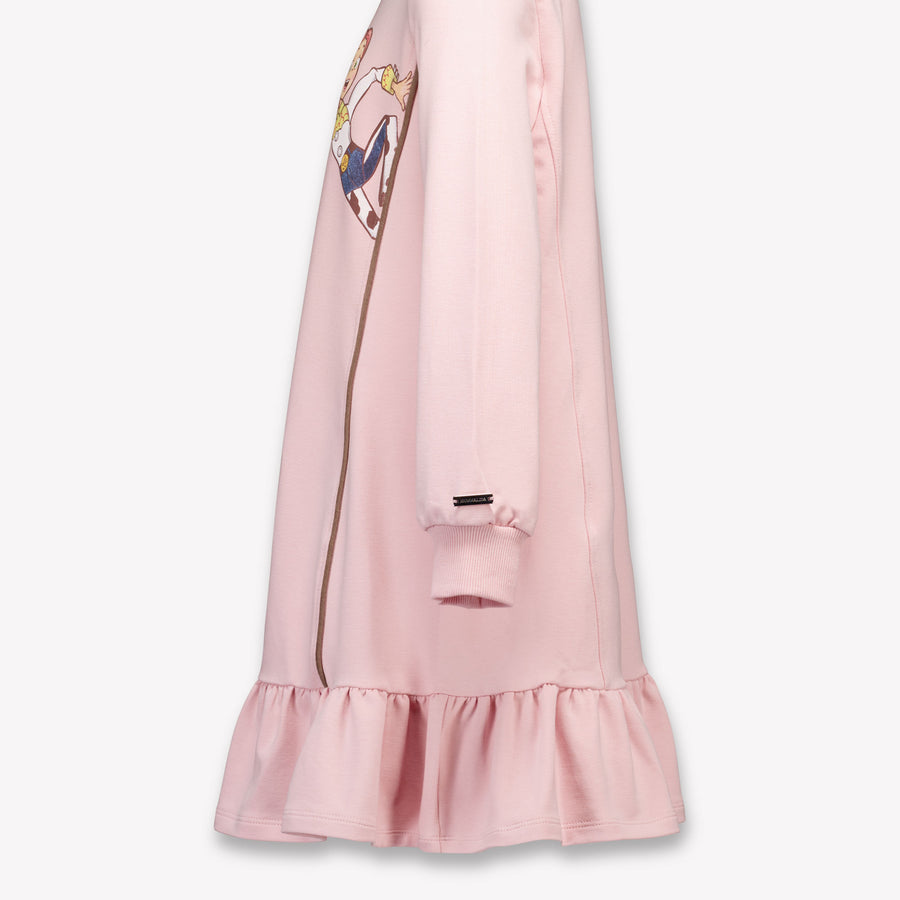 MonnaLisa Kinder Meisjes Jurk In Off White